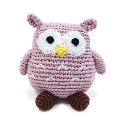 Owl Knit Squeaker Toy
