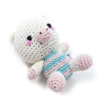 Pig Doll Knit Squeaker Toy