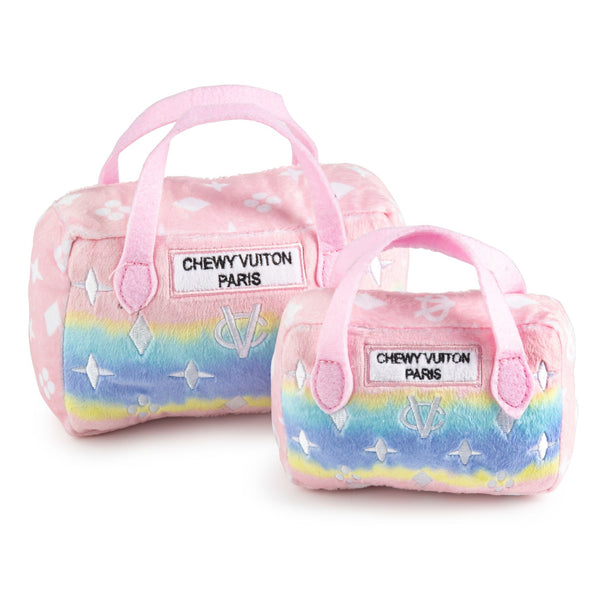 Pink Ombre Chewy Vuiton Handbag Squeaker Dog Toy – BellaJoJos