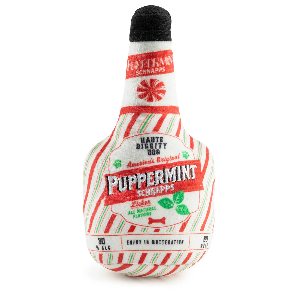 Puppermint Schnapps Bottle Christmas