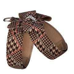 Nouveau Bow Tinkie Harness - Houndstooth Brown