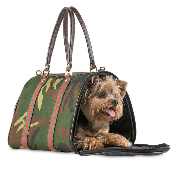 JL Duffel Dog Carrier: Camo – TeaCups, Puppies & Boutique