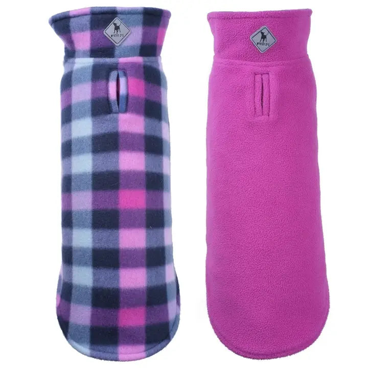 Fargo Fleece Worthy Dog Purple Plaid Jacket