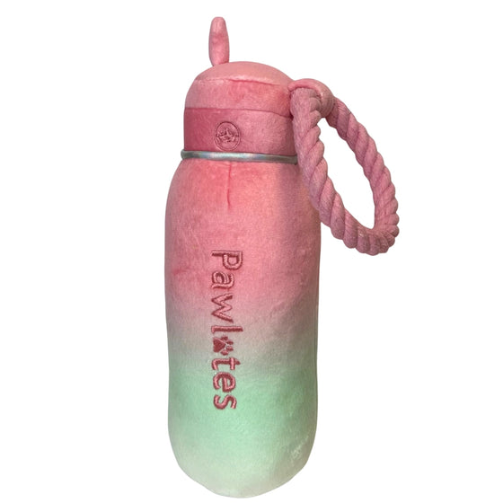 Pawlates Princess Water Bottle | Plush Squeaker Dog Toy