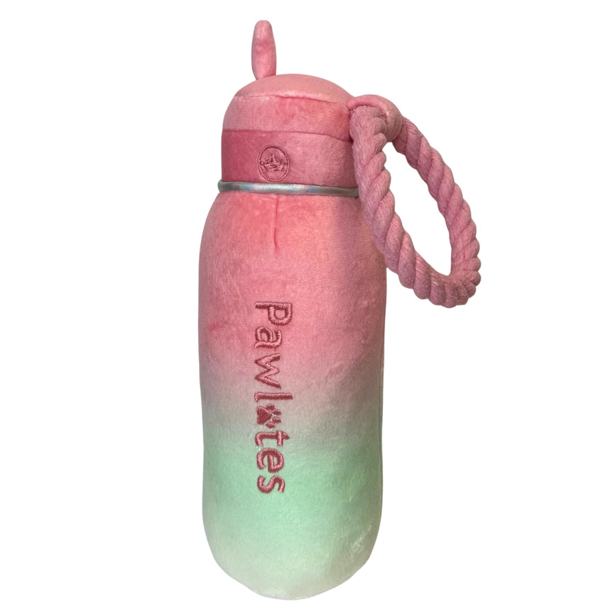 Pawlates Princess Water Bottle | Plush Squeaker Dog Toy