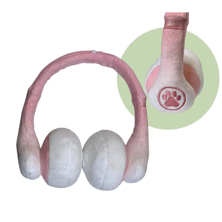Barks Headphones | Plush Squeaker Dog Toy