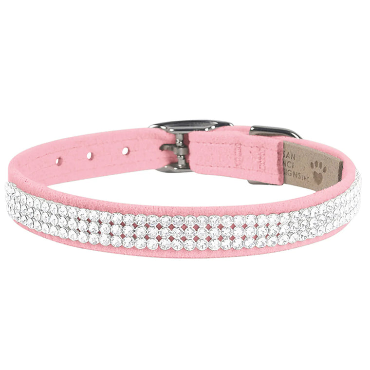 Giltmore Triple Row Collar - Puppy Pink