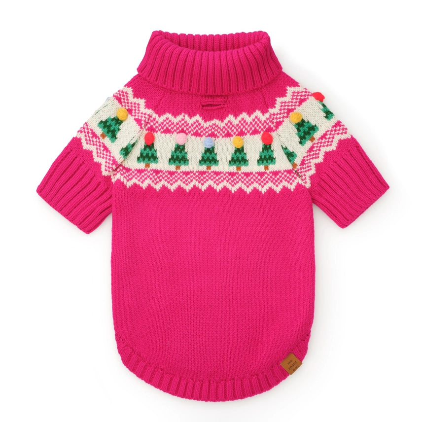 The Foggy Dog Merry and Bright Fair Isle Dog Sweater