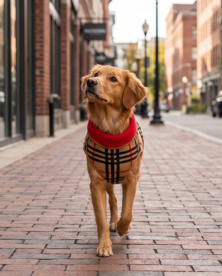 Duluth Double Fleece - Tan Plaid w/ Red Reverse EXCLUSIVE