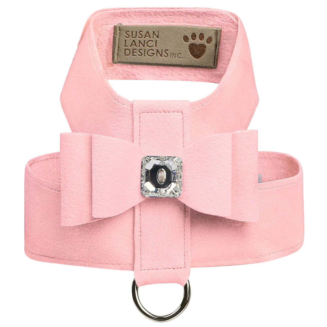 Big Bow Tinkie Harness - Puppy Pink
