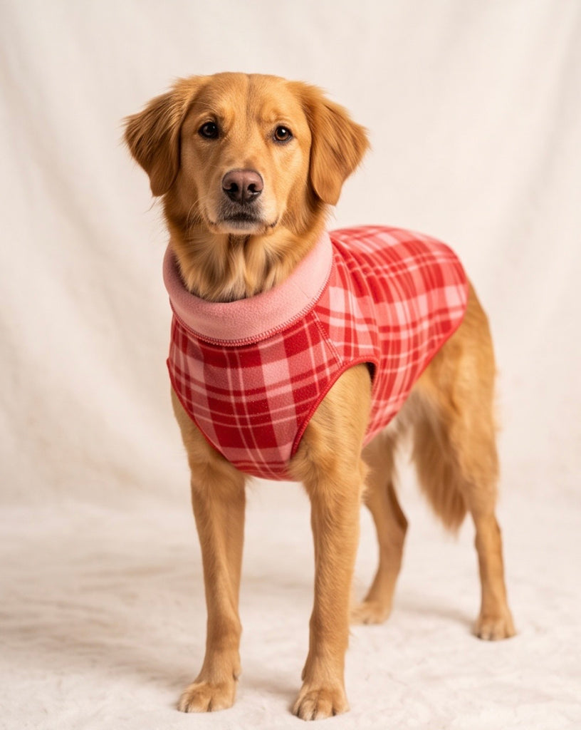 Duluth Double Fleece - Pink & Red Plaid w/ Pink Reverse