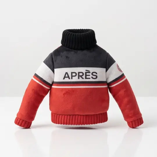 Apres Ski Sweater Squeaker Dog Toy