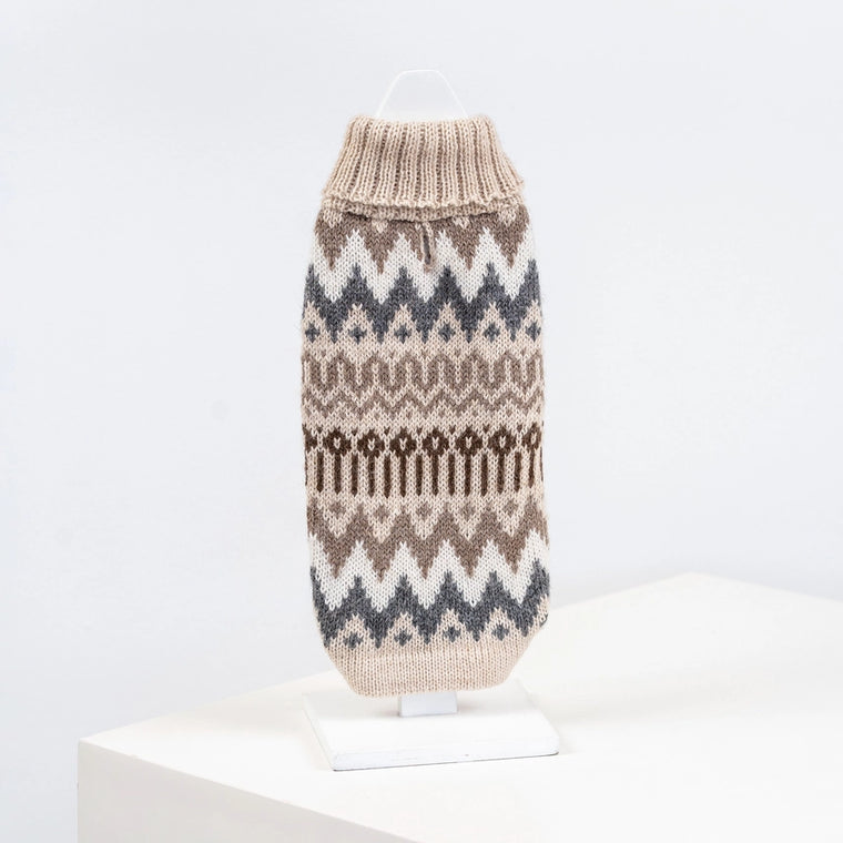 Wooly Winter Alpaca Dog Sweater