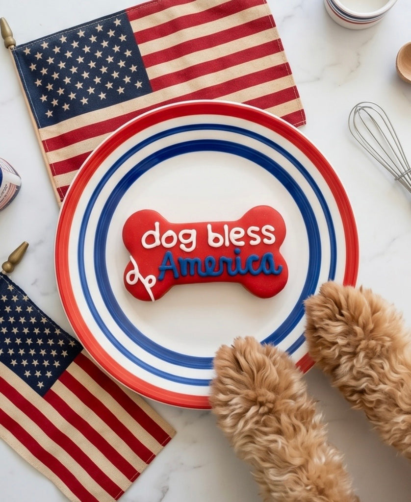 Dog Bless America Cookie