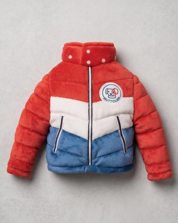 Muttcler Puffer Jacket Squeaker Dog Toy
