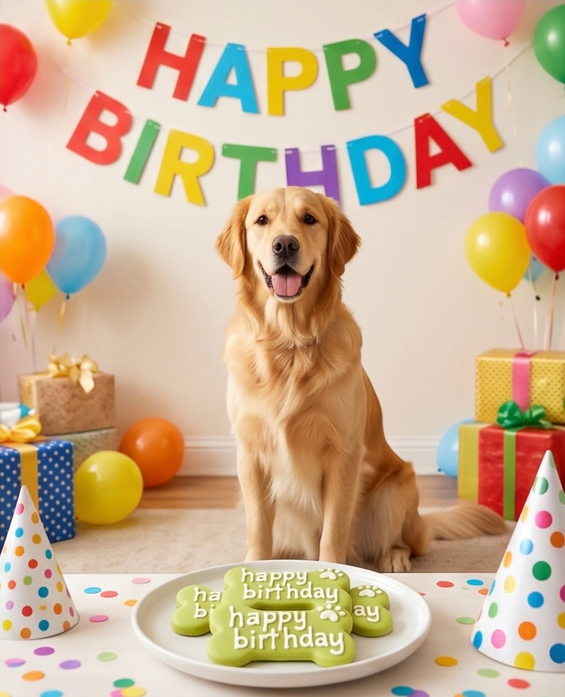 Birthday Bone Cookie