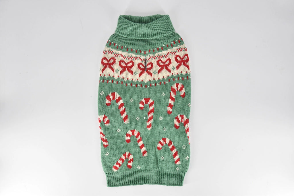 Ribbon Candy Cane Sweater