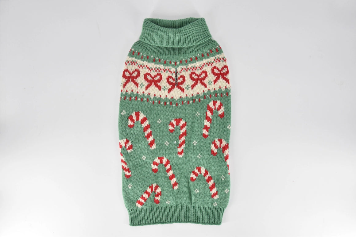 Ribbon Candy Cane Sweater