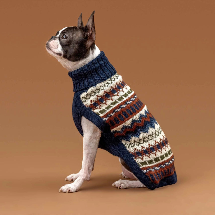 Iceberg Bleu Alpaca Dog Sweater