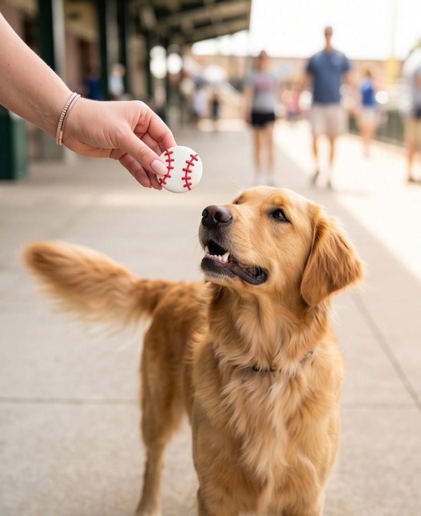 Baseball Dog Cookie 2pk