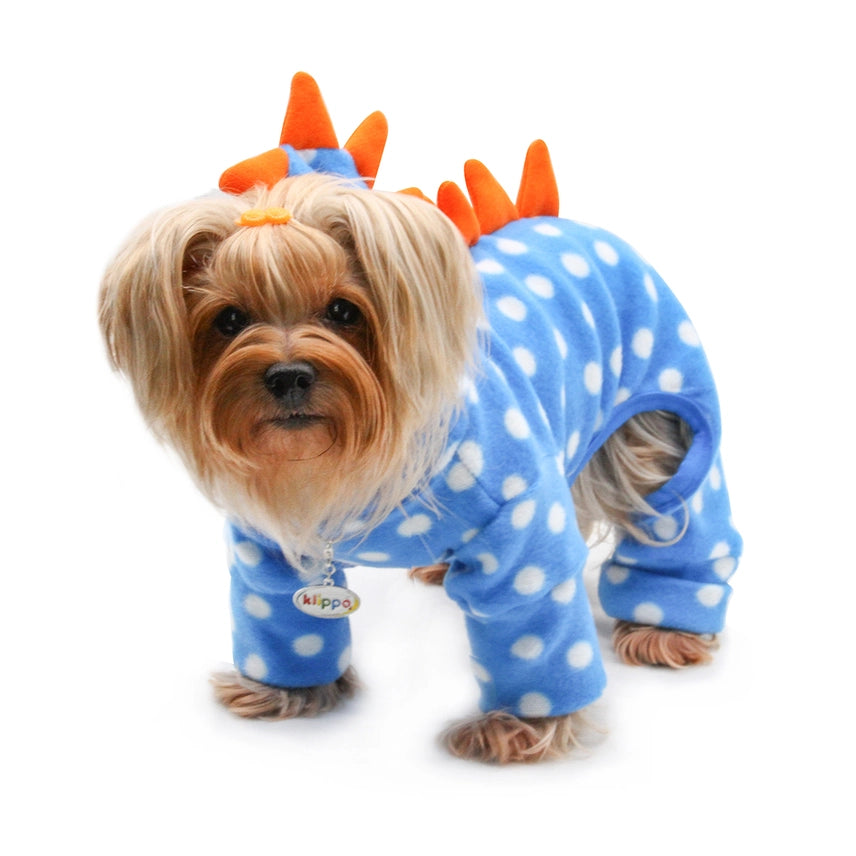Polka Dog Dino Fleece