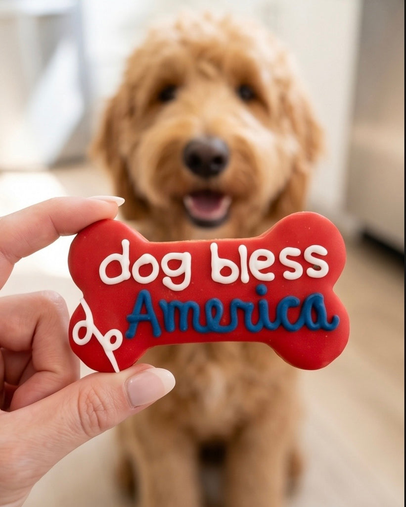 Dog Bless America Cookie