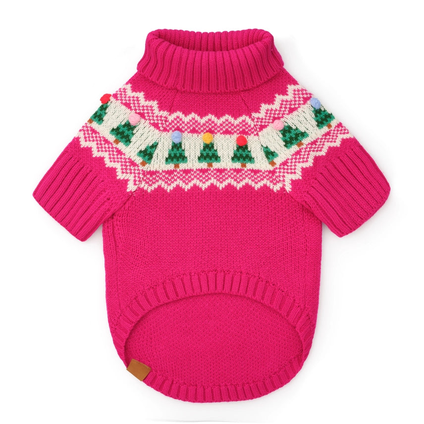 The Foggy Dog Merry and Bright Fair Isle Dog Sweater