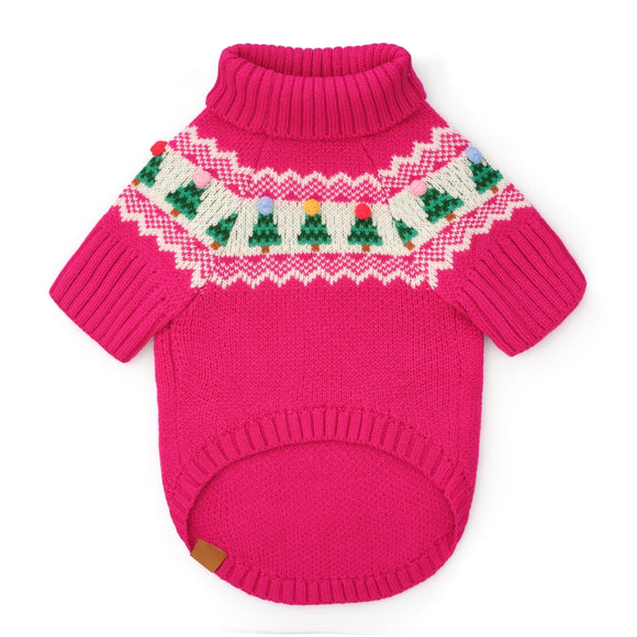 The Foggy Dog Merry and Bright Fair Isle Dog Sweater