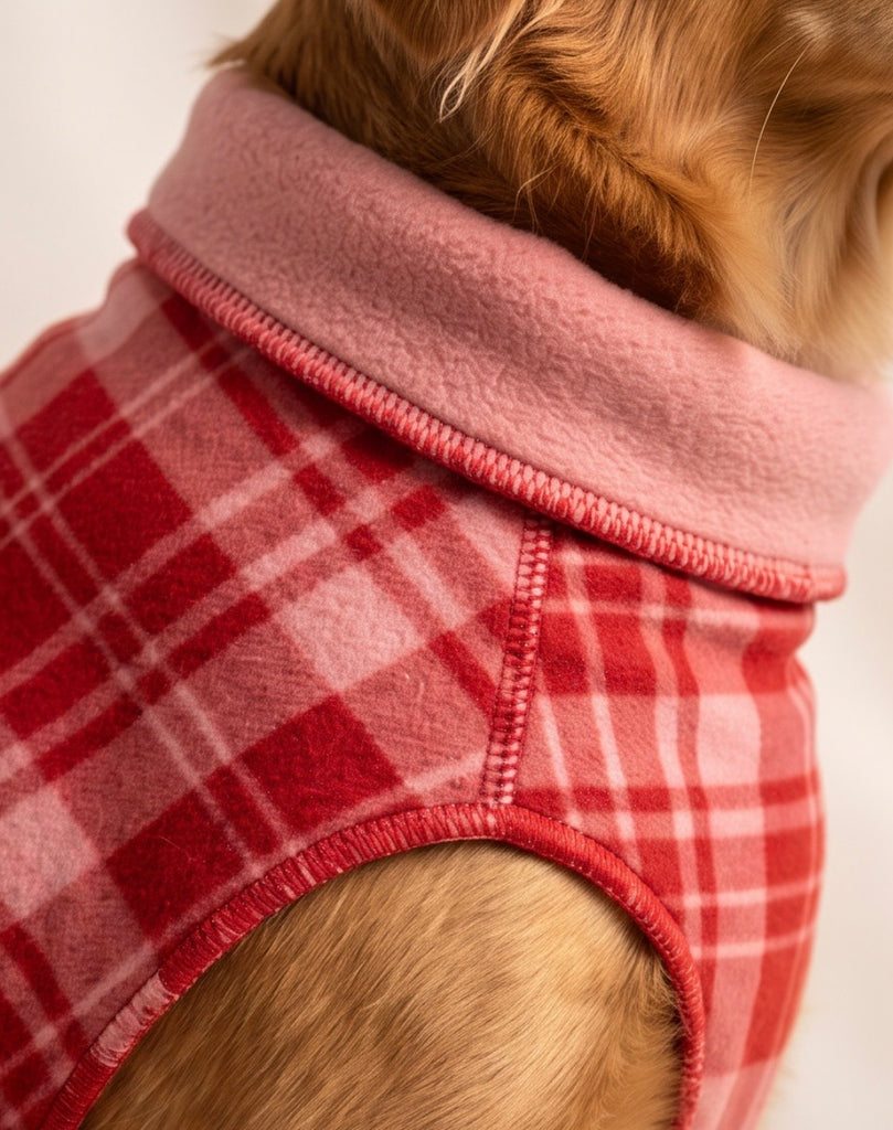 Duluth Double Fleece - Pink & Red Plaid w/ Pink Reverse
