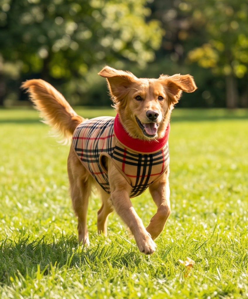 Duluth Double Fleece - Tan Plaid w/ Red Reverse EXCLUSIVE
