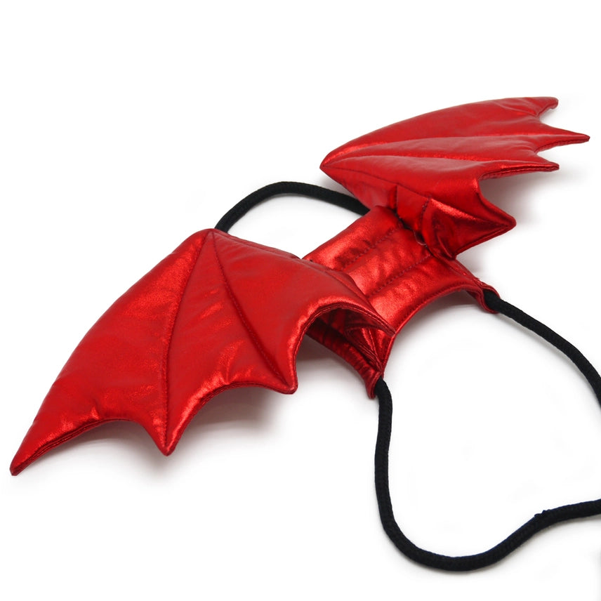 Bat Wings Gold Red
