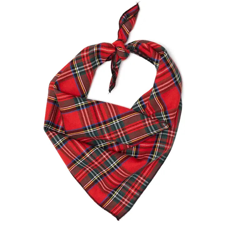 Worthy Dog Red Plaid Iii Bandana