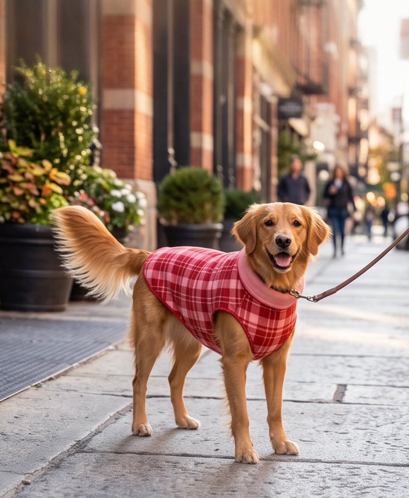 Duluth Double Fleece - Pink & Red Plaid w/ Pink Reverse