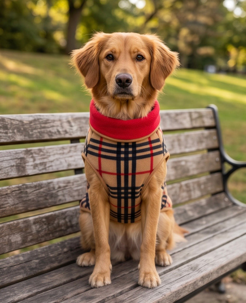 Duluth Double Fleece - Tan Plaid w/ Red Reverse EXCLUSIVE