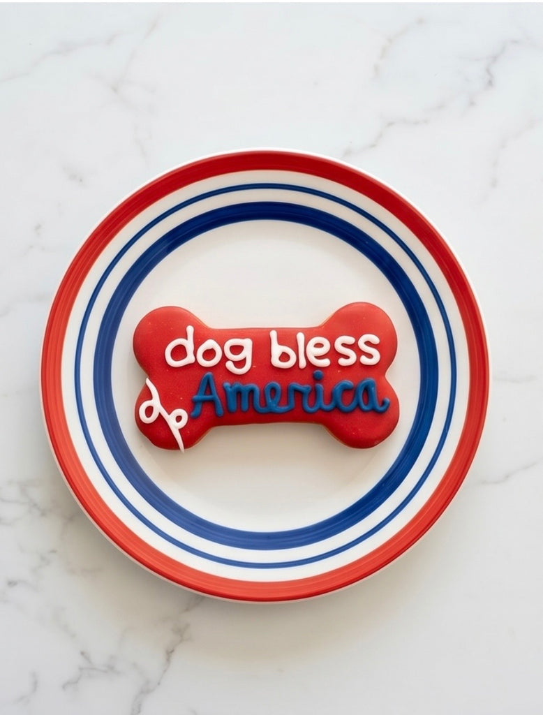 Dog Bless America Cookie