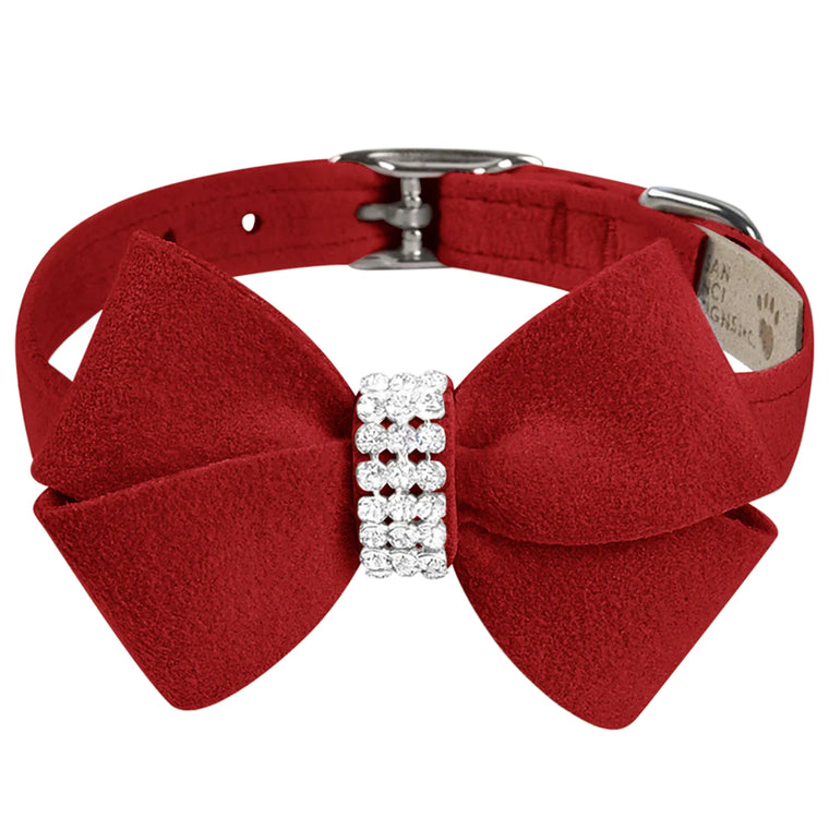 Nouveau Bow Collar - Red