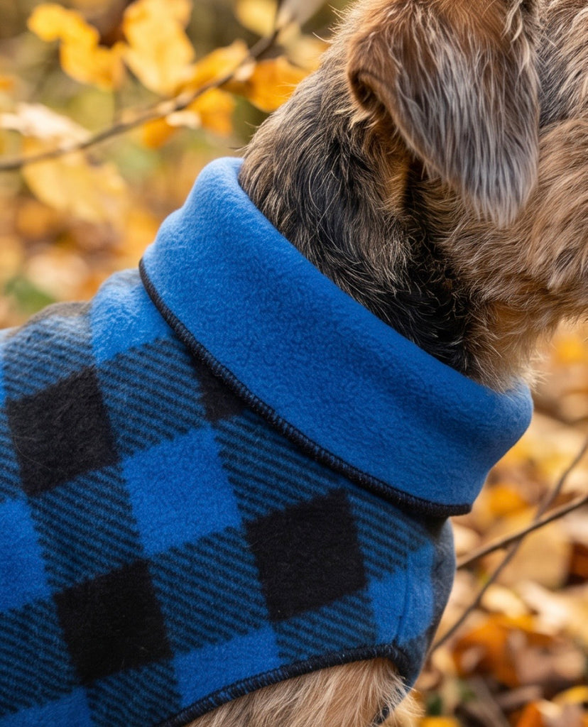 Duluth Double Fleece - Blue Plaid w/ Navy Reverse