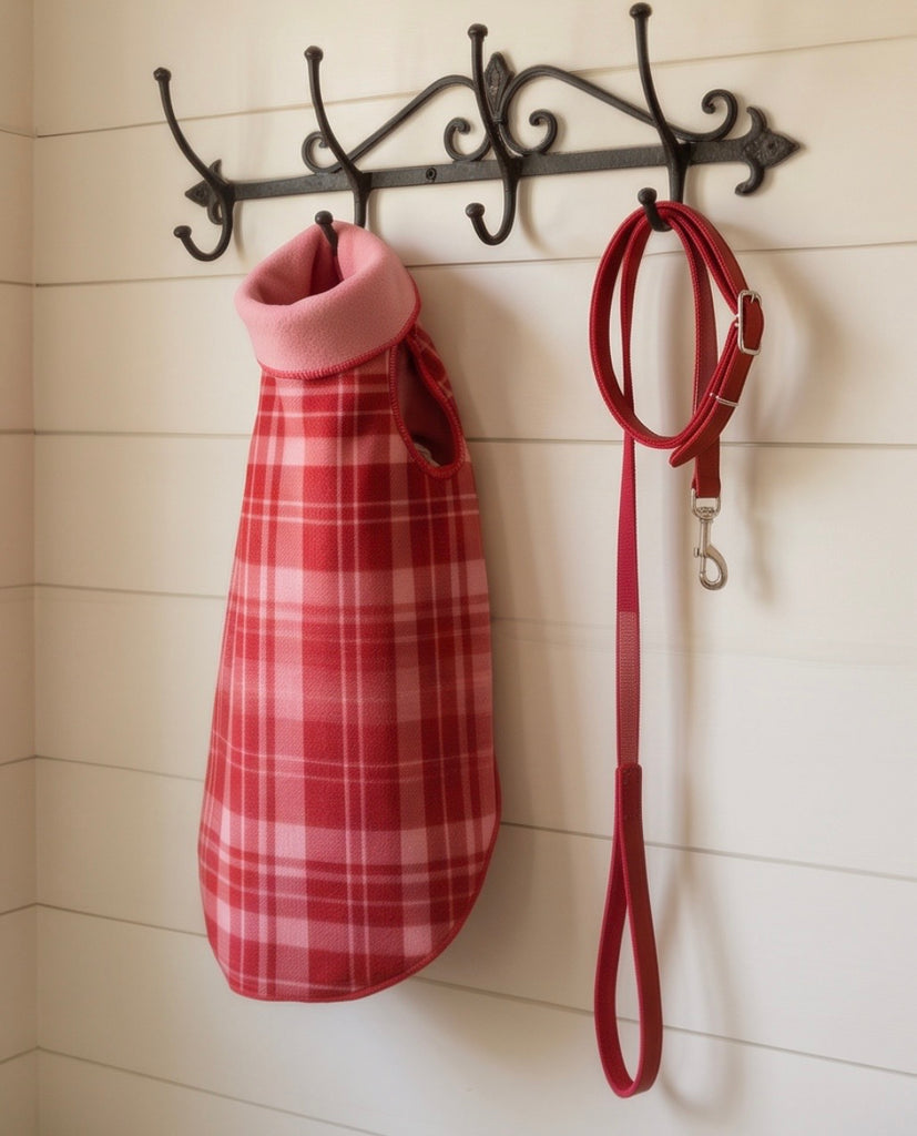 Duluth Double Fleece - Pink & Red Plaid w/ Pink Reverse