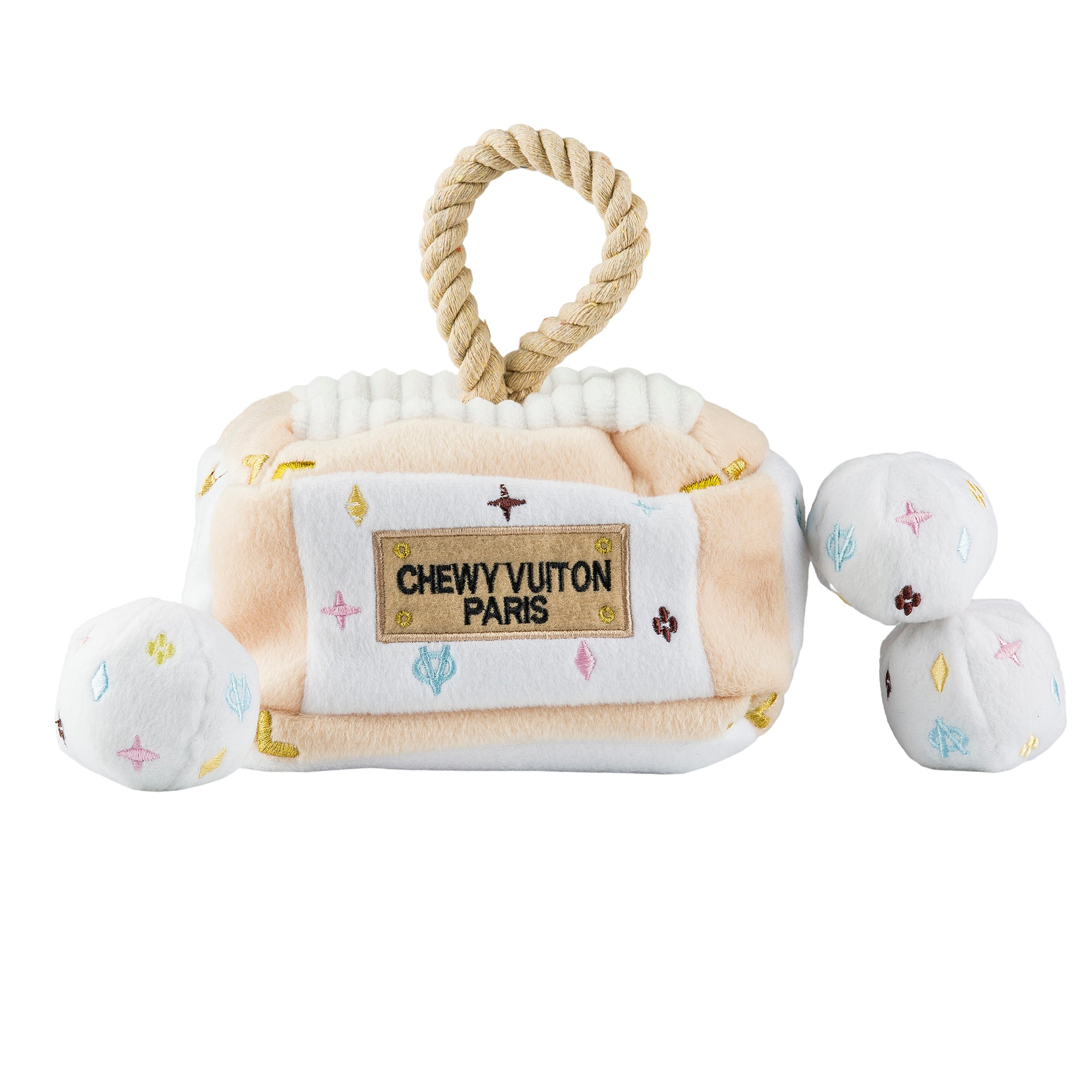 Chewy Vuiton Interactive Trunk Toy, Chewy Vuiton, Designer Dog Toy, Haute  Diggity Dog Toy, Plush Bone Toy, Designer Bone Toy - Tails in the City