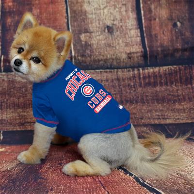 Chicago Cubs Tee, Cubs Dog T-Shirt, Baseball Dog Tee - Tails in the City