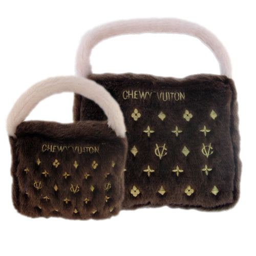 Chewy Vuiton Purse Toy (Brown)