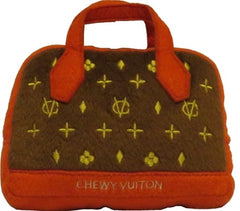 Chewy Vuiton Purse Toy, Designer Dog Toy - Tails in the City