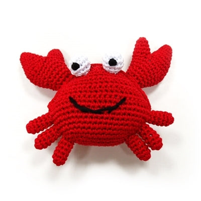 Crabby Knit Squeaker Toy