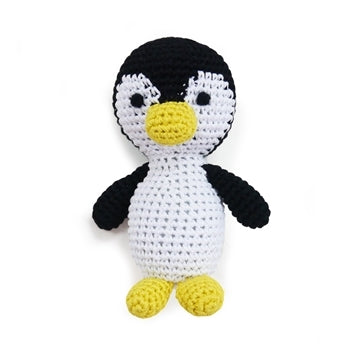 Penguin Doll Knit Squeaker Toy