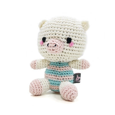 Pig Doll Knit Squeaker Toy