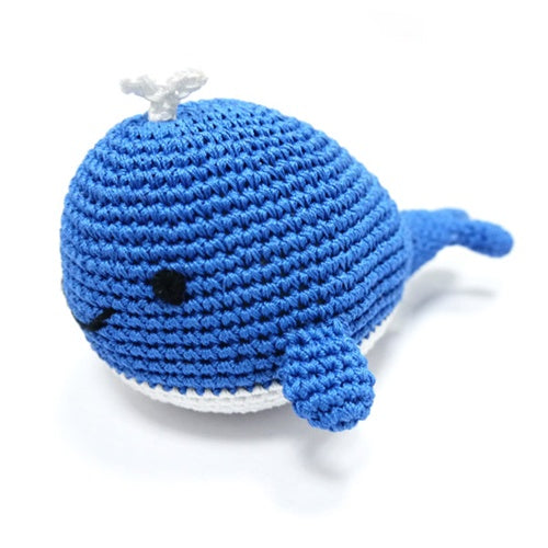 Whale Knit Squeaker Toy