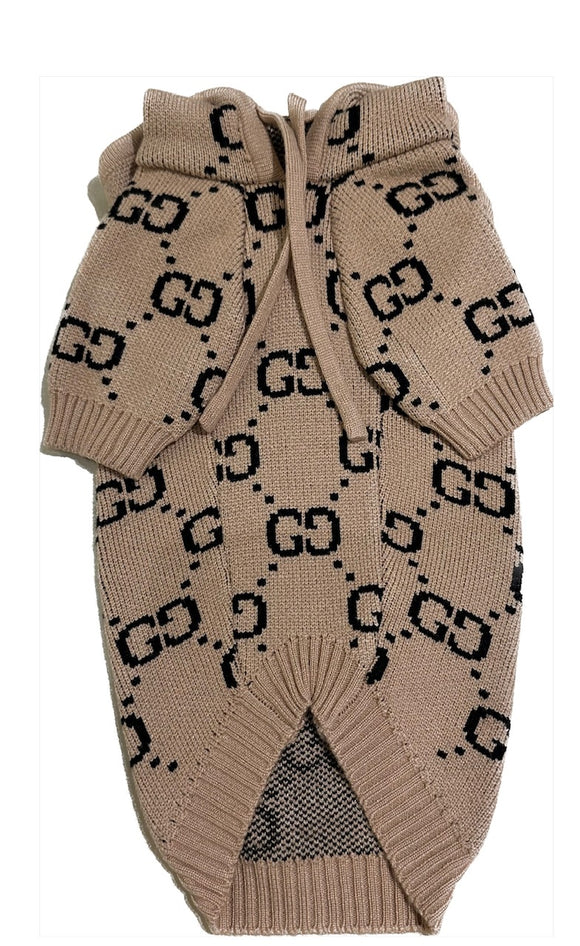 Pucci Tan Hoodie Sweater