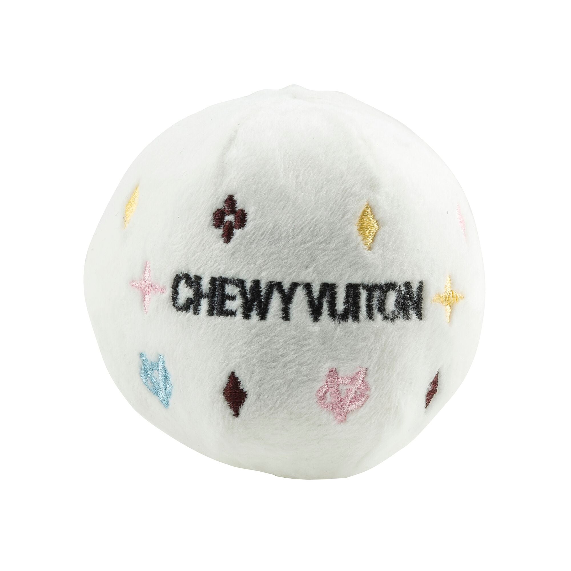 White Chewy Vuiton Purse Dog Toy - More Than You Can Imagine