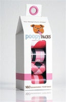 Poopy Packs - Pink Argyle Pick Up Bags