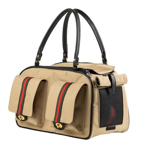 Petote Marlee Bag, Designer Dog Carrier, Quilted Dog Bag, Airline ...